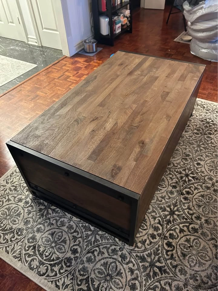 High-end Wooden Jedrek Coffee Table with Storage - photo 5