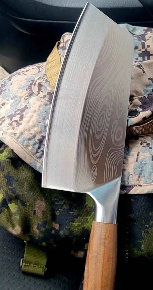 NEW JZRH Damascus Steel Style Meat Cleaver - photo 3