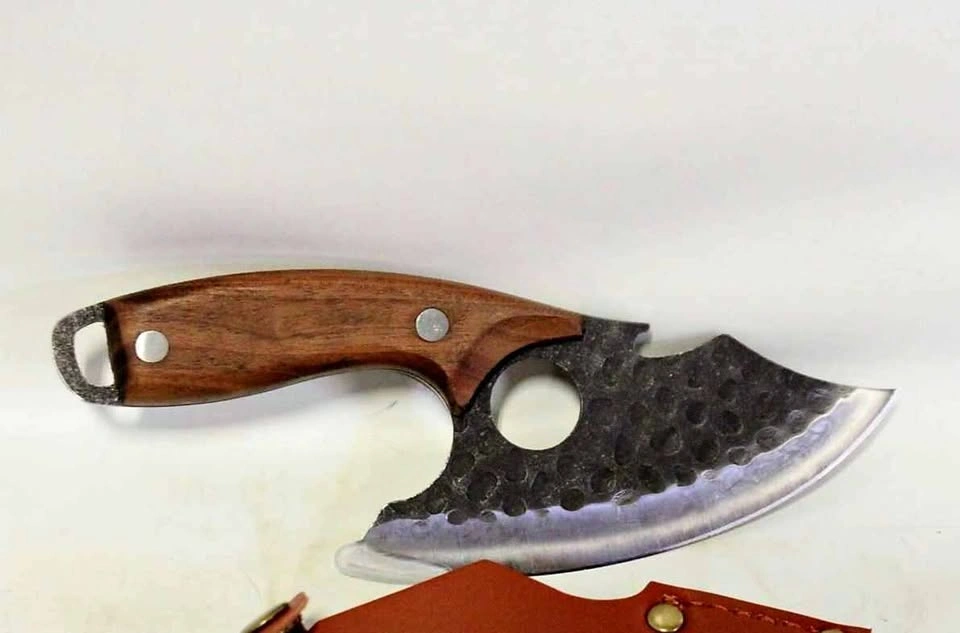 Kitchen Knife with Bottle Opener Heavy Duty Walnut Handle