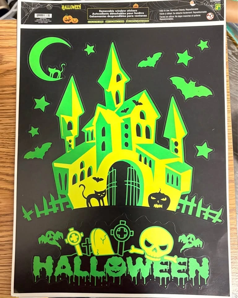 Halloween Window & Car Stickers – Unused/New - photo 3