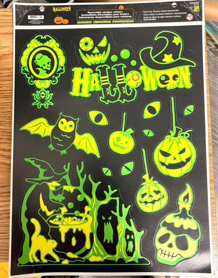 Halloween Window & Car Stickers – Unused/New - photo 4