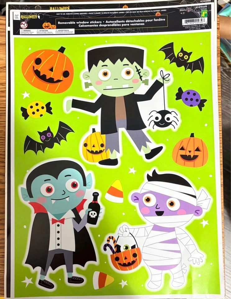 Halloween Window & Car Stickers – Unused/New - photo 5