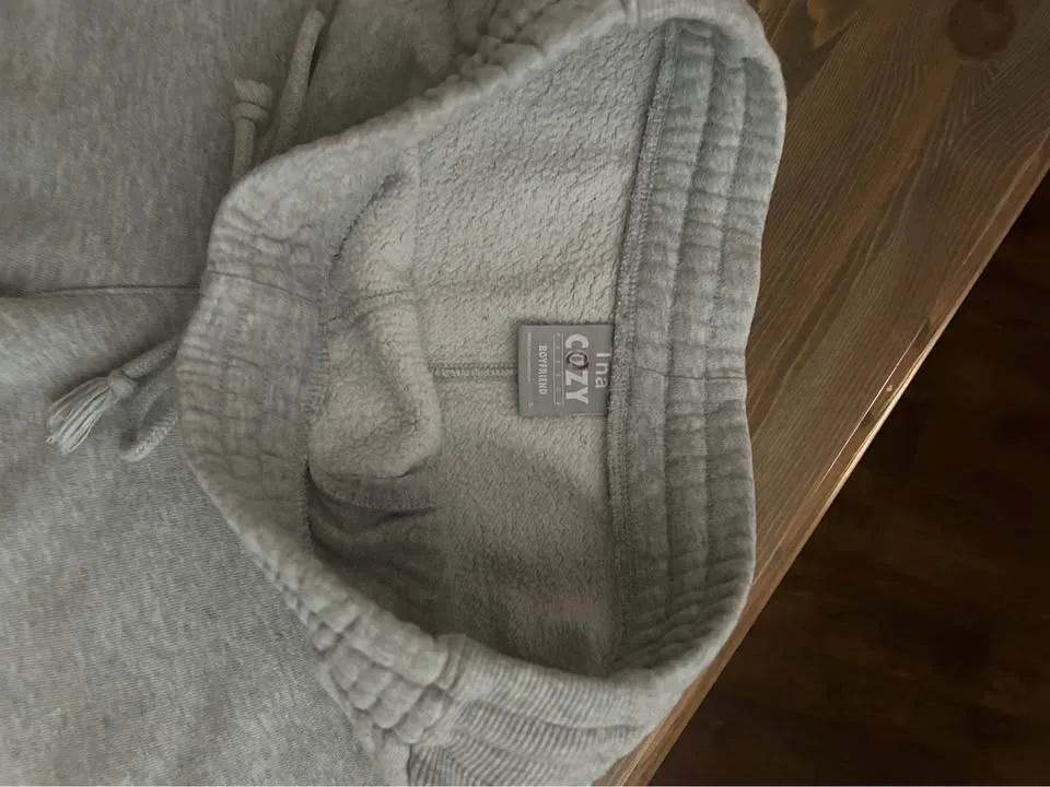 Grey Cozy Fleece Sweat Shorts image indicator(3)