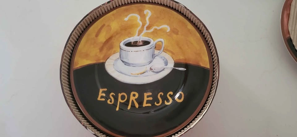 Cute bistro coffee plates set of 4 - photo 3