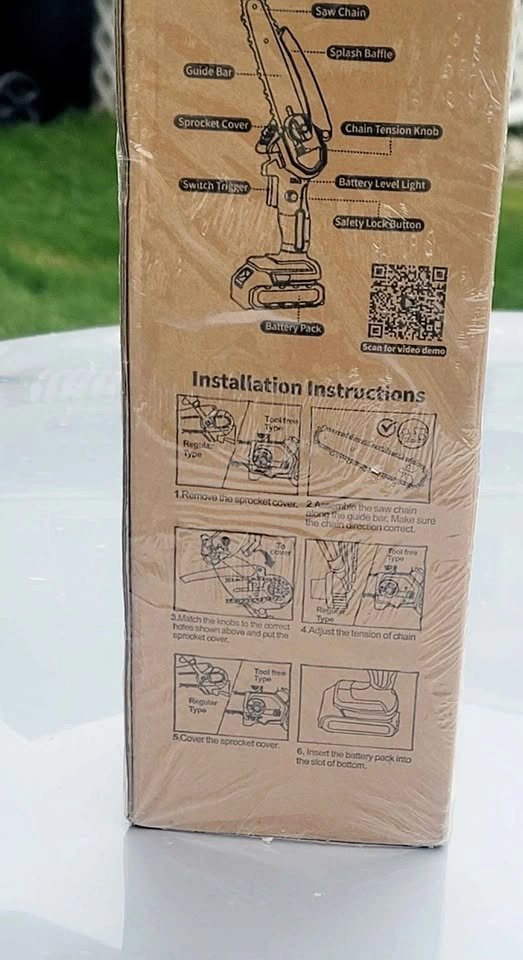 Mini Chainsaw Adjustable Battery Powered Electric Chainsaw - photo 3