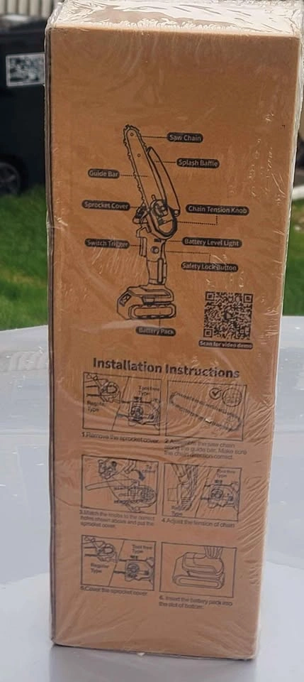 Mini Chainsaw Adjustable Battery Powered Electric Chainsaw - photo 4