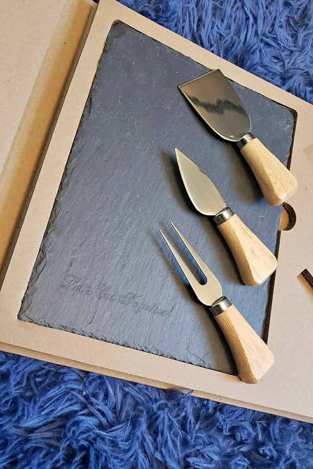 Maître D' Slate Rock Cheese Serving Set