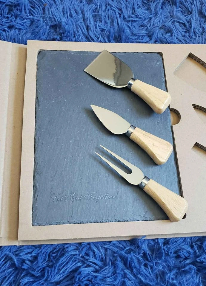 Maître D' Slate Rock Cheese Serving Set - photo 3