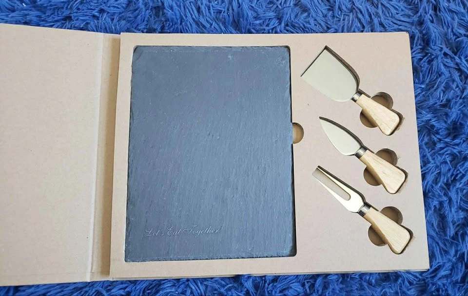 Maître D' Slate Rock Cheese Serving Set - photo 4
