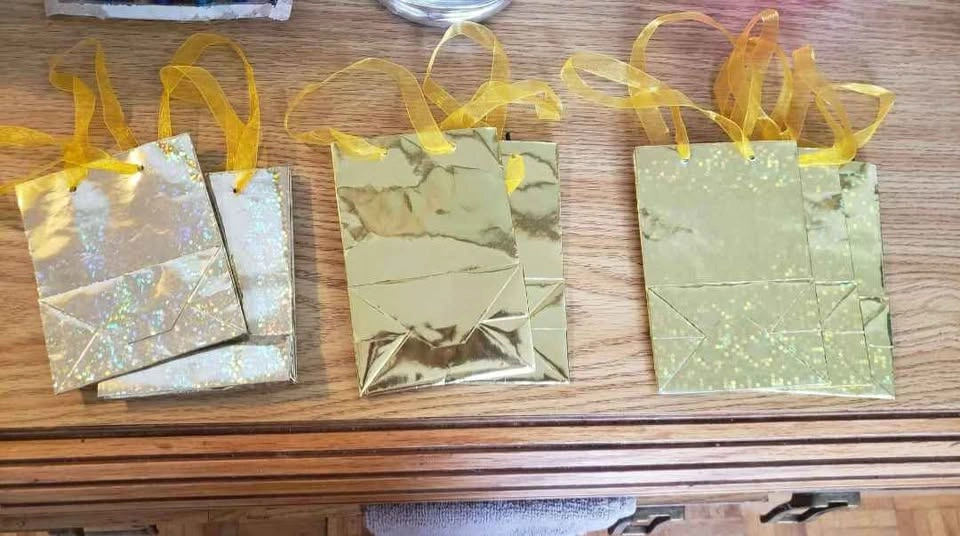Small Gift Bags - Gold & Purple - photo 3