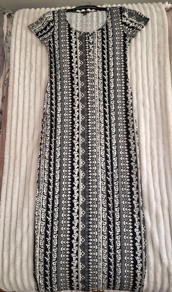Maxi Dress with Bohemian Print