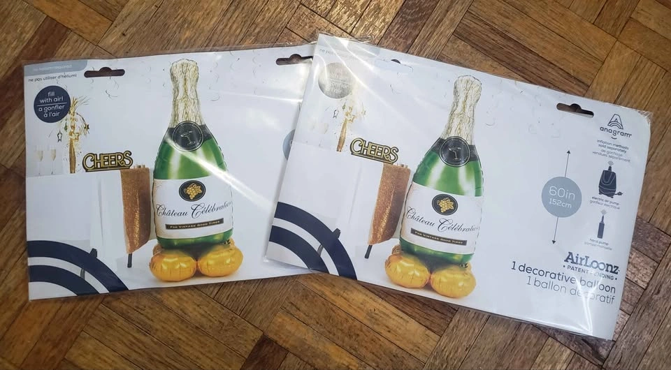 AirLoonz Champagne Bottle Decorative Balloon - photo 2