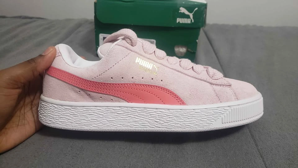 Girls' Puma Suede Pink Sneakers - photo 2