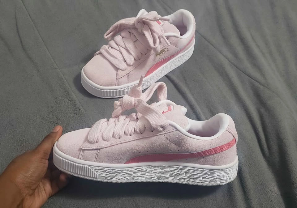 Girls' Puma Suede Pink Sneakers - photo 3