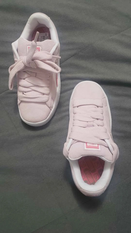 Girls' Puma Suede Pink Sneakers - photo 4