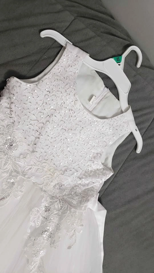 White Flower Girl Wedding Dress - photo 2