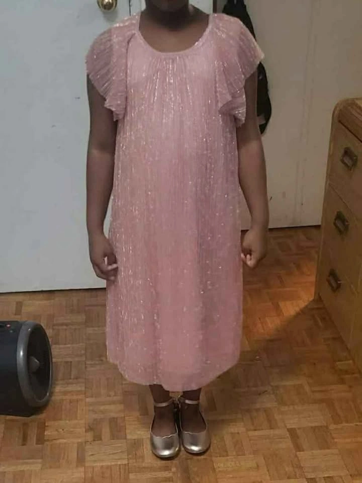 Girls' Shimmery Pink Dress - photo 2