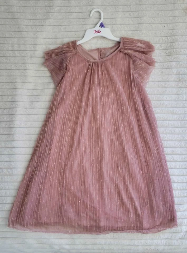 Girls' Shimmery Pink Dress - photo 3