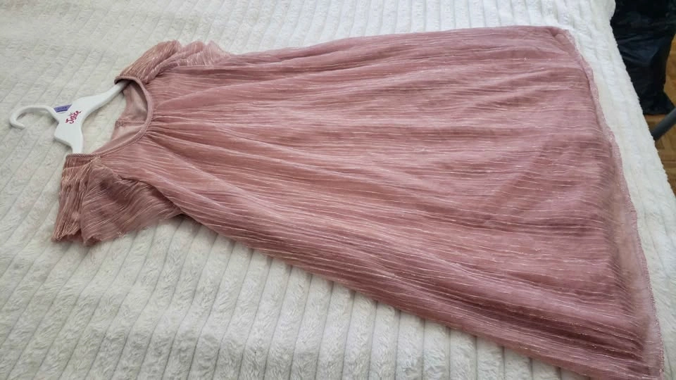 Girls' Shimmery Pink Dress - photo 4