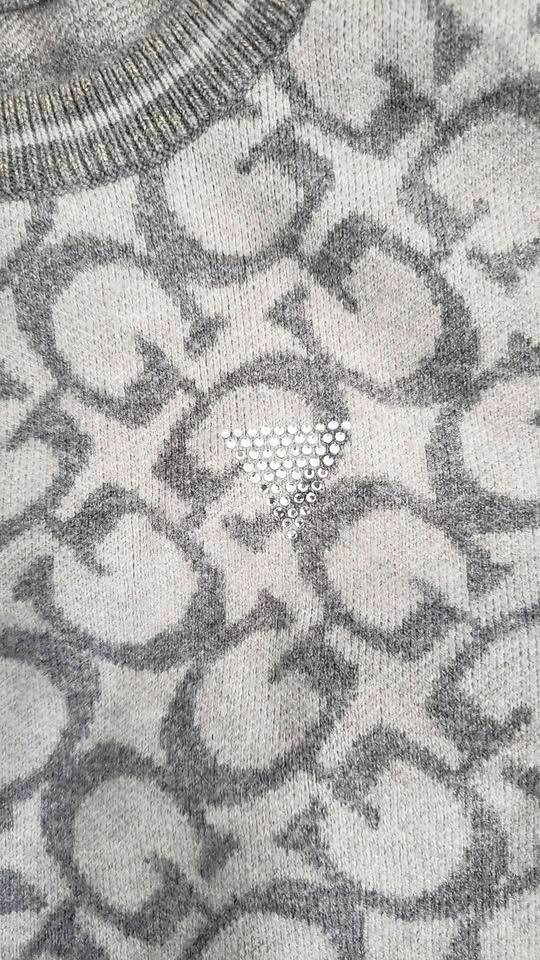 Girls' Grey Guess Sweater Dress - photo 4