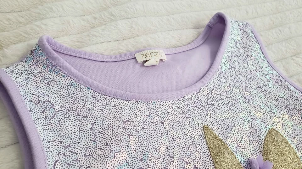 Girls' Sleeveless Unicorn Dress - photo 3