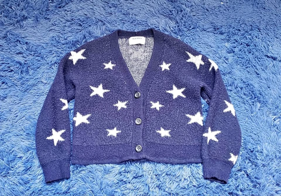 Girl's Old Navy Star Cardigan