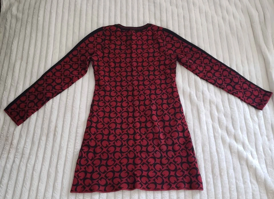 Girls Guess Red & Black Sweater Dress - photo 3
