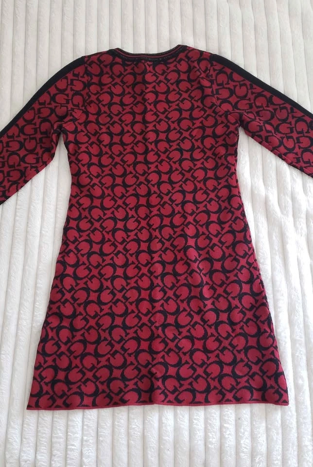 Girls Guess Red & Black Sweater Dress - photo 4