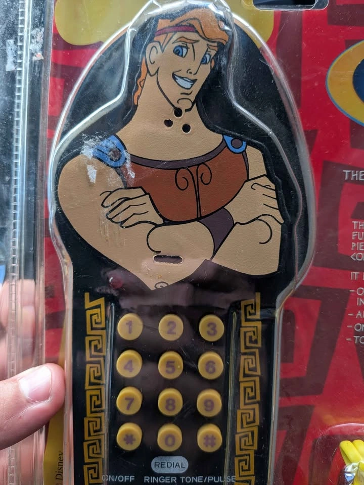 1996 Disney Hercules Recyco Soft Phone - Sealed New in Package - photo 3