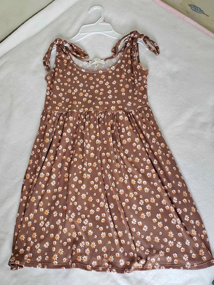 Jessica Simpson - Girls Floral Ribbed Dress