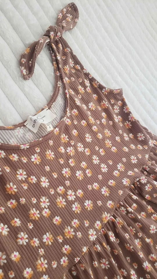 Jessica Simpson - Girls Floral Ribbed Dress - photo 3