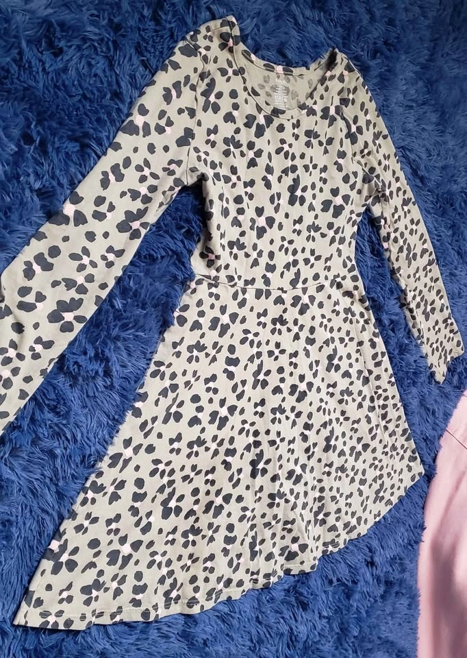 Girls' Floral Print Long Sleeve Dress - photo 3