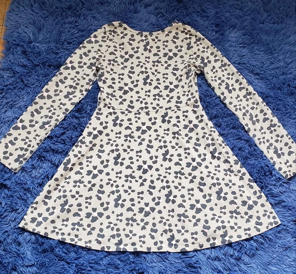 Girls' Floral Print Long Sleeve Dress - photo 4
