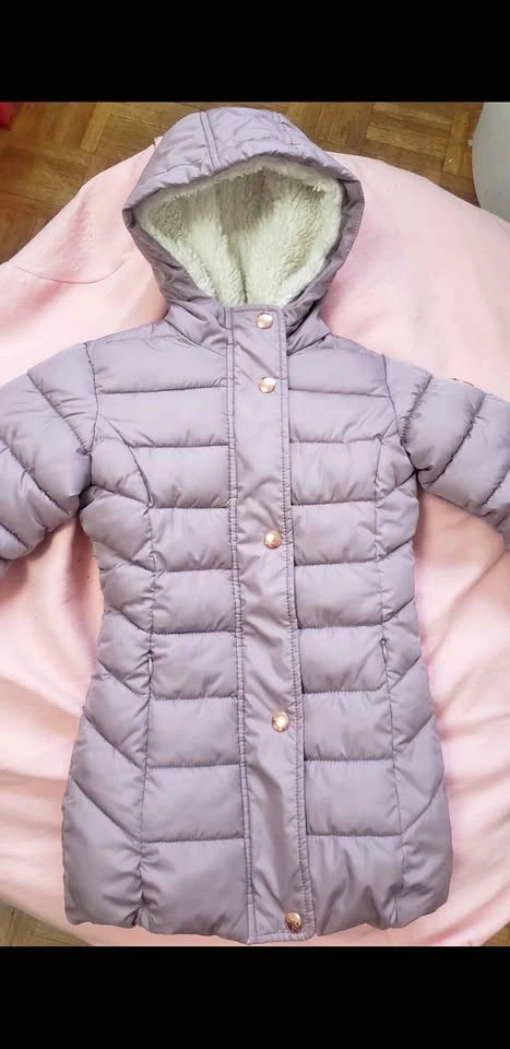 Toddler Girls - Light Purple Hooded Puffer Jacket