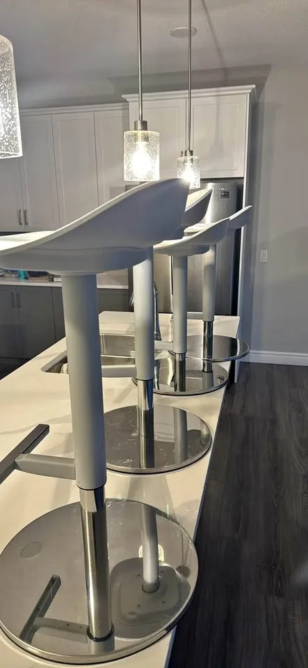 2 IKEA JANINGE BAR STOOLS - Sky Blue thumbnail