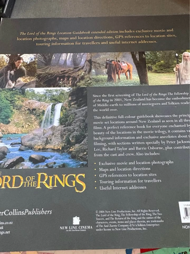 The Lord of the Rings Location Guidebook Autographed - photo 2