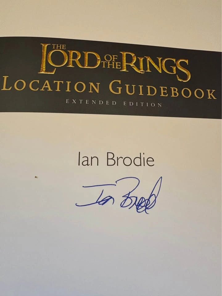 The Lord of the Rings Location Guidebook Autographed - photo 3