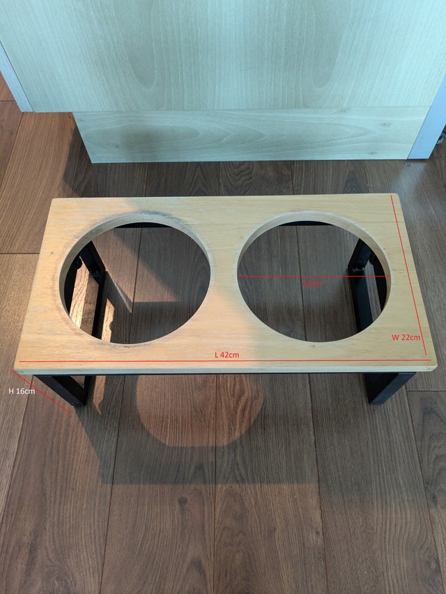 Foldable dog bowl stand - photo 2