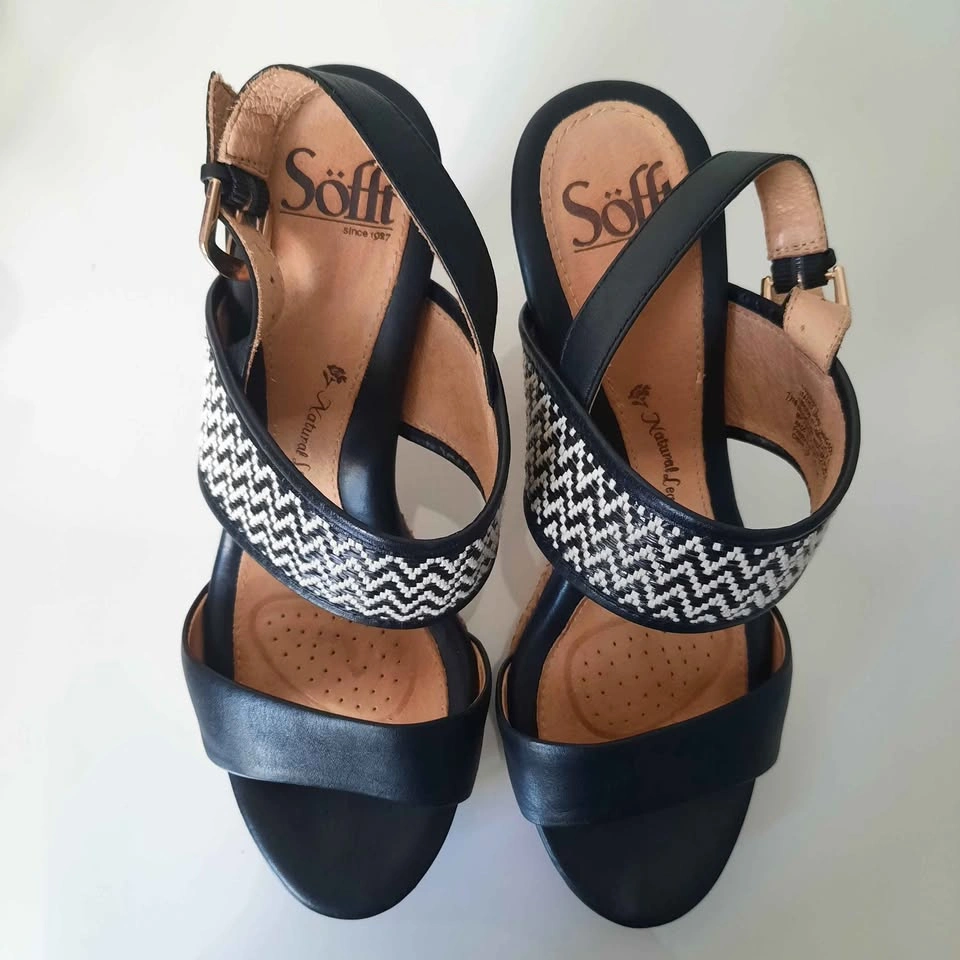 Leather heels - spadrille detail - photo 2