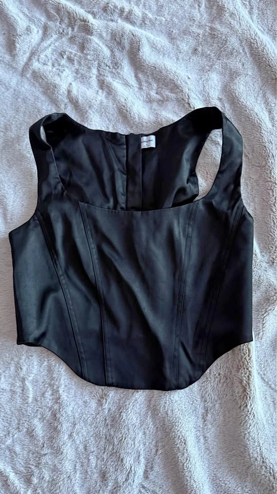 Aritzia Sunday Best Satin Corset Size M