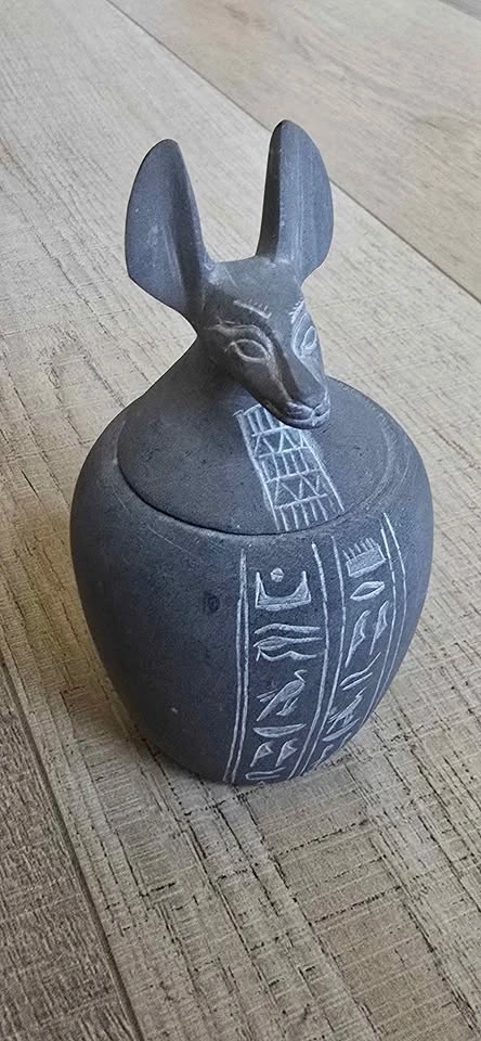 Set of 4 Egyptian Canopic Jars - photo 3