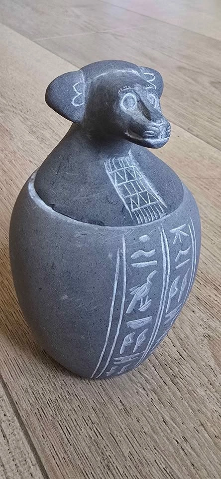 Set of 4 Egyptian Canopic Jars - photo 4