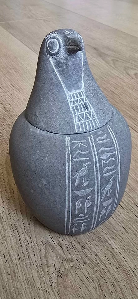 Set of 4 Egyptian Canopic Jars - photo 5