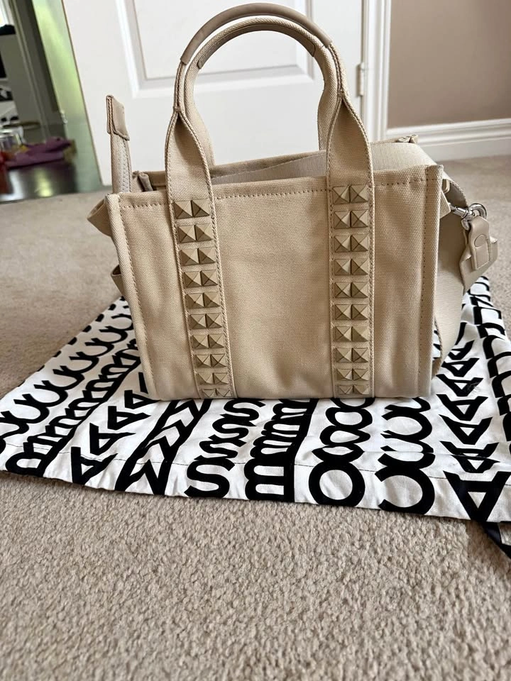 Mini Studded Marc Jacobs logo Tote Bag