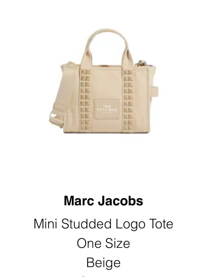 Mini Studded Marc Jacobs logo Tote Bag - photo 5