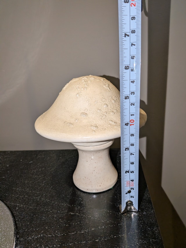 Ceramic Mushroom Decor 6 in tall - photo 3
