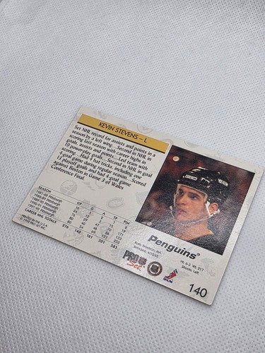 1992-93 Pro Set #140 Kevin Stevens - photo 4