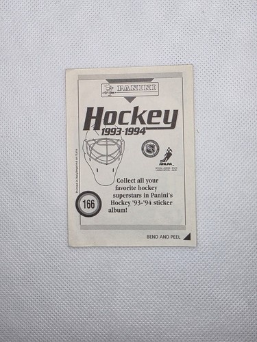 1993-94 Panini Hockey Sticker #166 Curtis Joseph - St. Louis Blu - photo 3