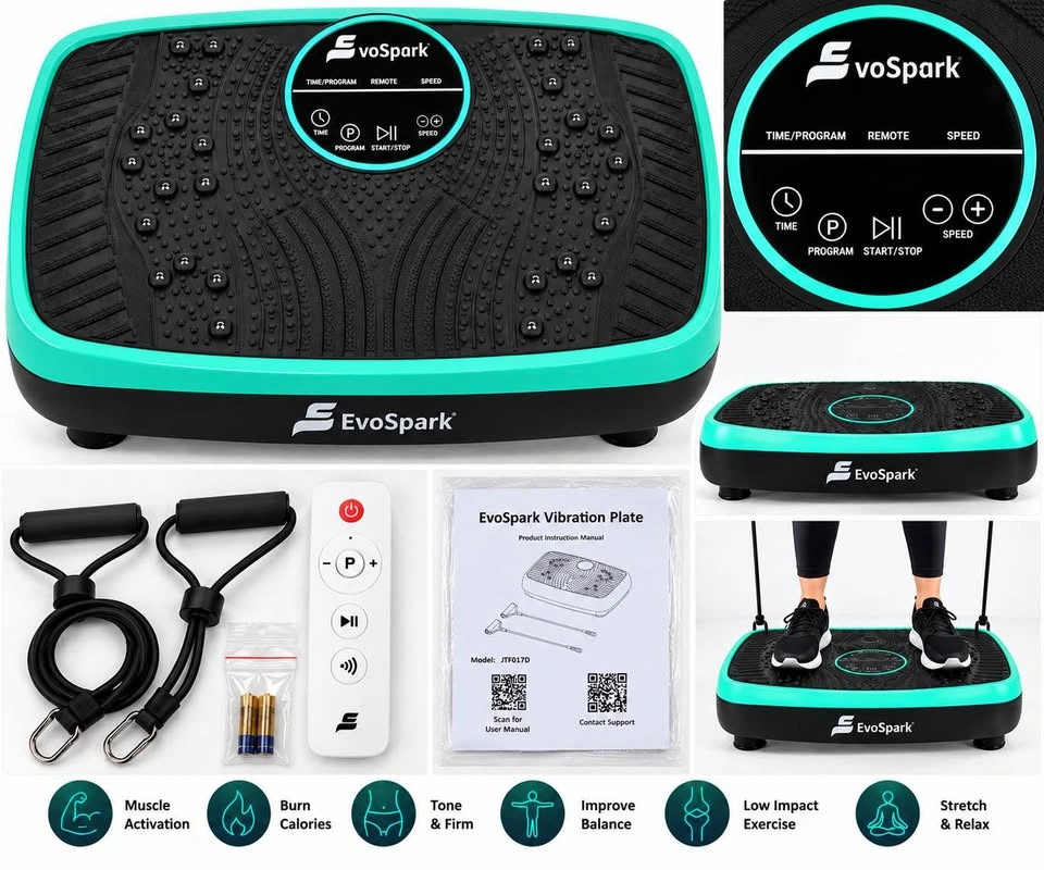 EvoSpark Vibration Plate – New / Open Box – Complete - photo 2