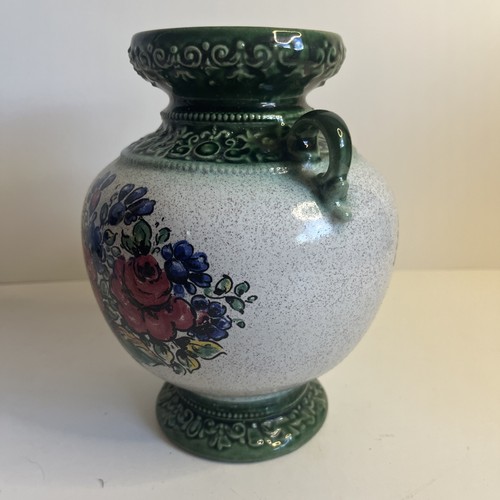 Vintage Marzi & Remy Urn Vase 1960s Pink Floral Model 4419 - photo 2